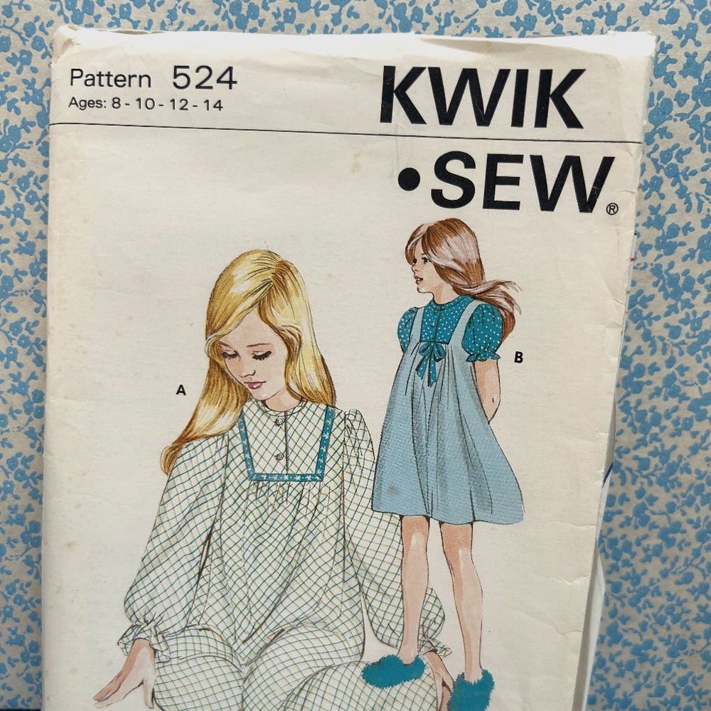 Kwik-Sew Ladies Pajamas Vintage Pattern